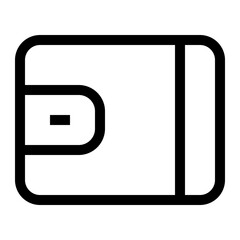 Obraz premium Purse line icon