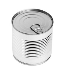 Tin can isolated on transparent background. PNG format	
