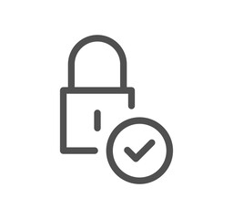 Locks related icon outline and linear vector.