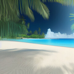 Caribbean Islands - Illustration, Digital art.