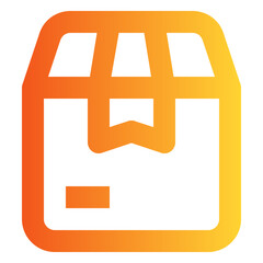 Obraz premium Package gradient icon