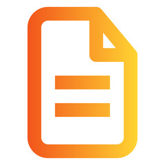 Obraz premium Paper gradient icon
