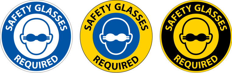 Floor Sign, Safety Glasses Required