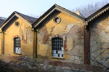 Old abandoned and run down factories
