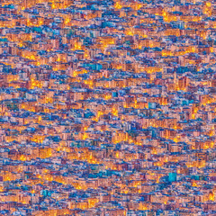 Abstract Urban Seamless Background Cityscape Illustration with Colorful Buildings Texture AI Generated Art
