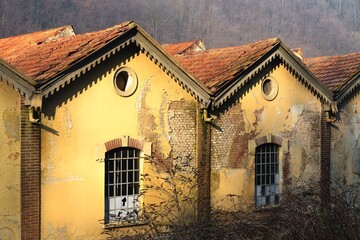 Old abandoned and run down factories