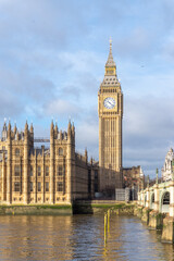 London houses of parliament Big ben clock Elizabeth tower Westminster Bridge