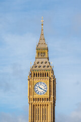 Fototapeta na wymiar Big ben clock Elizabeth tower London