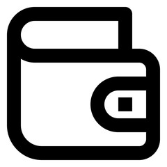 Obraz premium Purse line icon