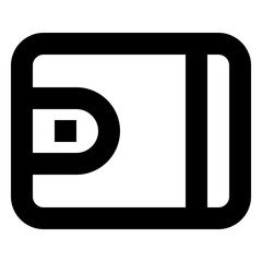 Obraz premium Purse line icon