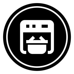 Obraz premium Online Shop Circular glyph icon