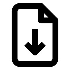 Fototapeta premium Download File line icon