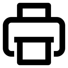 Printer line icon