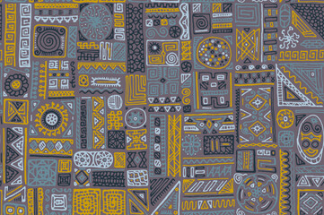 Traditional african vector seamless pattern design