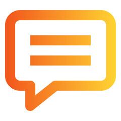 Obraz premium Message gradient icon