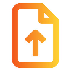 Upload File gradient icon