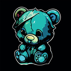 Colorful Bear in Vector Illustration