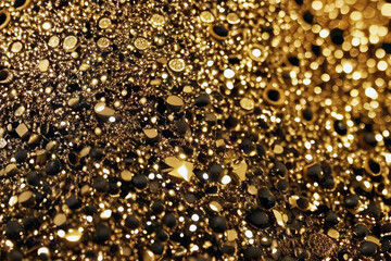 abstract background with gold glitter, jeweler 