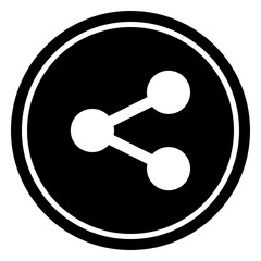 Share Circular line icon