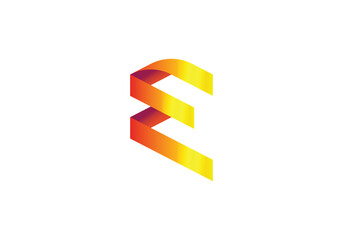 this is a letter E icon design