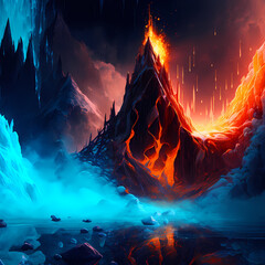 fire and ice mountain