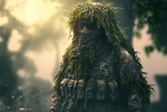 “Ghillie Suit” Images – Browse 627 Stock Photos, Vectors, and Video