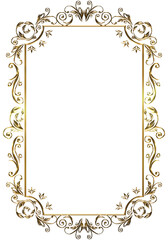 メニュー、表彰状、オリエント柄、アラベスク柄、ダマスク柄の飾り罫ビンテージのフレーム、エンブレム