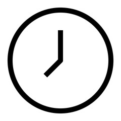 Clock line icon