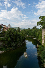 Fototapeta premium medieval city in Italy at sunny day