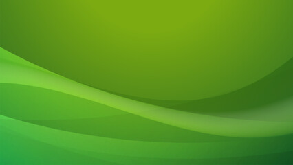 Abstract green wave background. Dynamic curve composition. Vector illustration