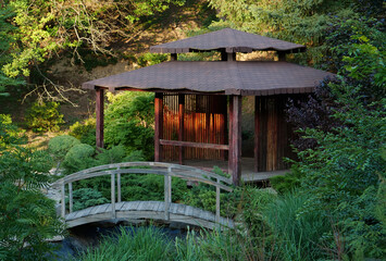 Gazebo for meditation in beautiful place