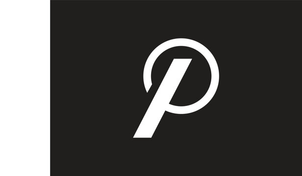 this is letter p icon design