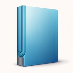 vector, blue folder, simple, electronic modern booklet document icon blue bookshelf light office set accuracy Generativ AI