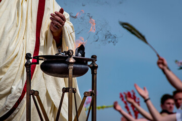 Floralia spring celebration from the ancient Roman Empire