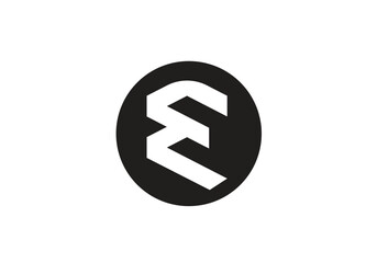 this is a letter E icon design