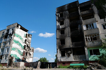 Russian air force dropped bombs and destroyed buildings, killed civilians