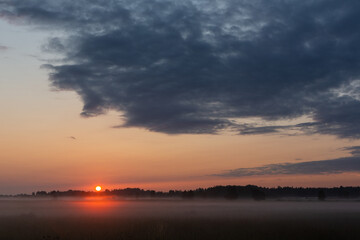 Obraz premium sunrise landscapes in the countryside