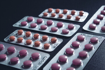Blisters with pills