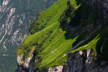 Mountain views in the Julian Alps in Slovenia, Mangart