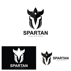 Spartan Logo, War Helmet Suit Vector, Barbarian Armor Icon, Viking, Gym Fit Design, Fitness
