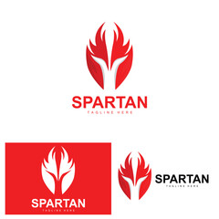 Spartan Logo, War Helmet Suit Vector, Barbarian Armor Icon, Viking, Gym Fit Design, Fitness
