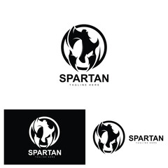 Spartan Logo, War Helmet Suit Vector, Barbarian Armor Icon, Viking, Gym Fit Design, Fitness