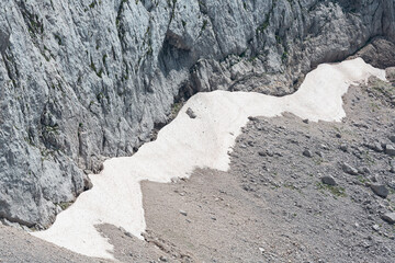 Mountain views in the Julian Alps in Slovenia, bovec