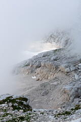 Mountain views in the Julian Alps in Slovenia,kanin