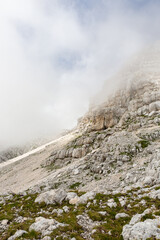 Mountain views in the Julian Alps in Slovenia,kanin