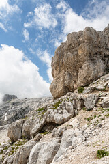 Mountain views in the Julian Alps in Slovenia,kanin