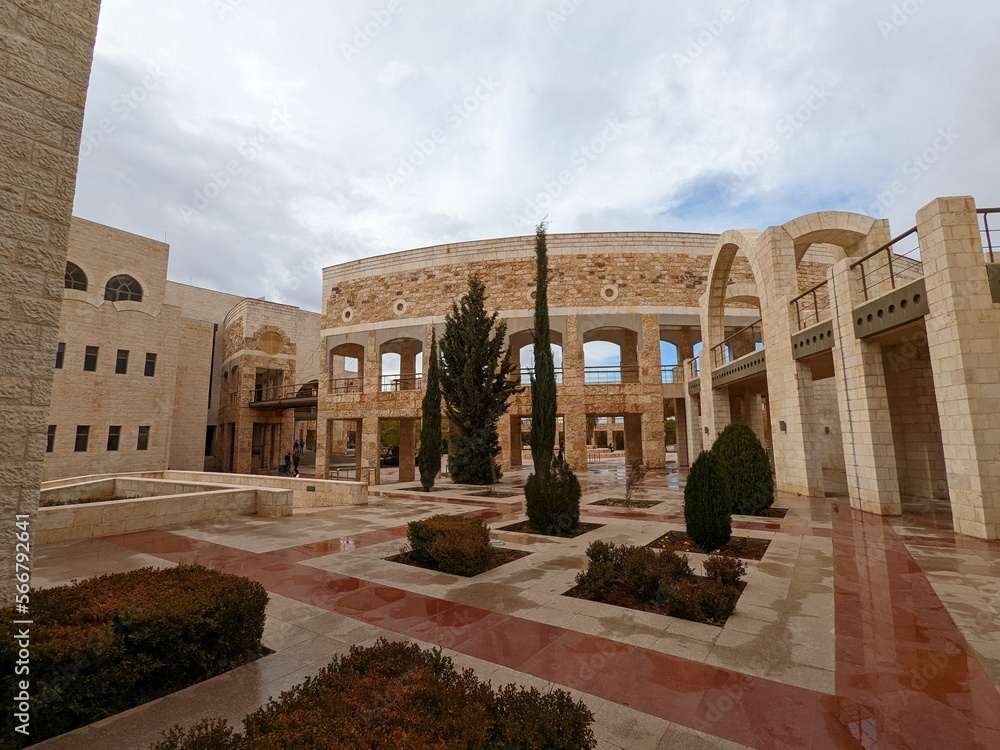 Wall mural jordan university of science and technology,just in irbid, beautiful campus for students of irbid te