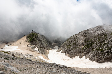 Mountain views in the Julian Alps in Slovenia,kanin