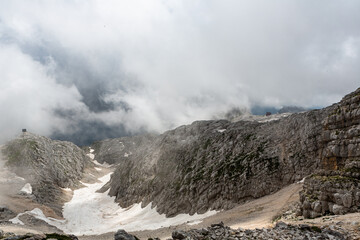 Mountain views in the Julian Alps in Slovenia,kanin