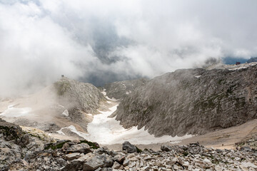 Mountain views in the Julian Alps in Slovenia,kanin
